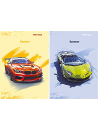 Блокнот А7  48 листов Разные автомобили, склейка Б48-4700