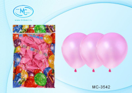 Шар металлик 30см розовый, размер №12 МС-3542/РОЗ/