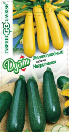 Кабачок Желтоплодный 1г + Негритенок 1г цветной пакет серия Дуэт Гавриш