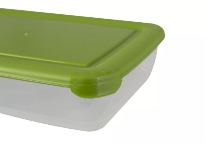 Контейнер для СВЧ пластиковый 0,45л прямоугольный Лайт Полимербыт С551