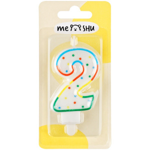 Свеча-цифра 2 Meshu MS_32379