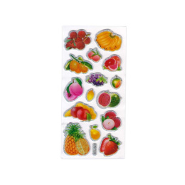 Наклейки объемные  6,5х13,5см Фрукты Р22072-20 BLT-824