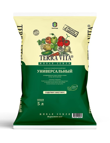 Грунт универсальный   5л Живая Земля Terra Vita