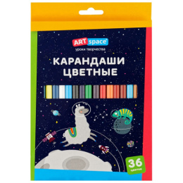 Карандаши цветные 36 цветов Artspace Космонавты CP36_009