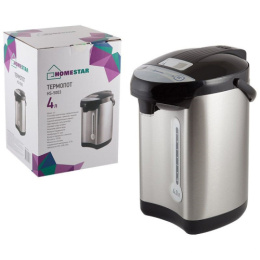 Термопот 4,0л,  750Вт, HS-5003, нержавеющая сталь, стальной с черным HomeStar 004151