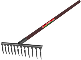 Грабли витые 12 зубьев металлические деревянный черенок, Молодость моя БелЦентроМаш 1004-12