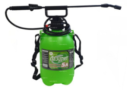 Опрыскиватель помповый пластиковый  5л Лазурит с ремнем Инструм-Агро 011481