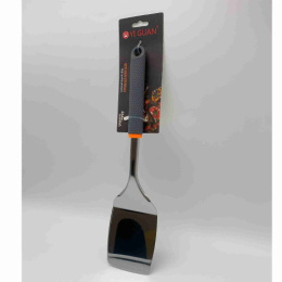 Лопатка из нержавеющей стали 34х8,6см прорезиненная ручка Радужный Дом РД72714