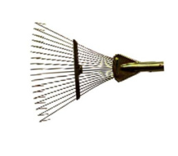 Грабли веерные раздвижные 18 зубьев металлические удлиненные, без черенка Mawipro MW-1426