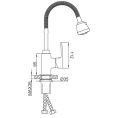 Смеситель для кухни с гибким изливом Frud R44152 Frud 43013