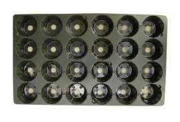 Кассета для рассады  24 ячейки (круглые) 52х31х6,5см, под малый поддон, объём ячейки - 230мл Агроком