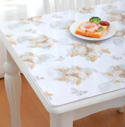 Клеенка столовая силиконовая с печатью 0,8х20м 0,65мм Baizheng BZ-DLH209-80CM