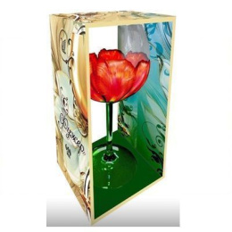 Бокал для вина стеклянный 650мл Бутон. Тюльпан, в п/у Декостек 306-Н9Д