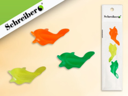 Тренажер для постановки письма-Рыбка Неон (резиновая насадка на ручку) набор 3шт. S 1193A-3 (ЦЕНА ЗА УПАК)