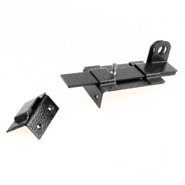 Засов накладной Делга, серый, с проушиной Делга 2121