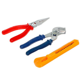 Набор инструментов  3 предмета Юный механик, в ассортименте, в пакете 9893189