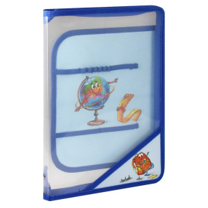 Папка для труда А4 на молнии Глобус 66311