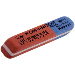 Ластик Koh-I-Noor 6521/60 Blue Star, красный с синим 6521/60-56