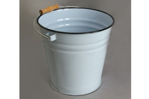 Ведро эмалированное 12л без крышки без декора СтальЭмаль 2С27