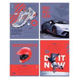 Тетрадь  12 листов узкая линейка BG Без правил Т5СК12 11706