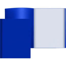 Папка с  80 файлами Attomex Eco А4 600мкм, непрозрачная синяя 3106420