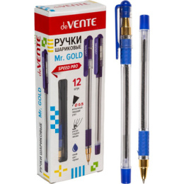 Ручка шариковая на масляной основе Devente Mr.Gold серия Speed Pro, синяя, 0,5мм 5073529