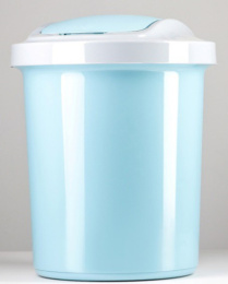Контейнер для мусора пластиковый 12л Vogue, небесный Svip SV4044НБС