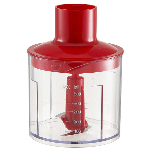 Блендер погружной с измельчителем 1000Вт, "Турбо", красный Delta DL-7064B