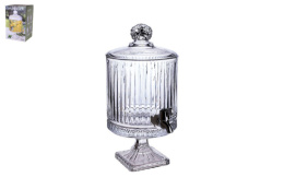 Диспенсер для напитков (лимонадница) стеклянный 4,5 л, в п/у Коралл 9131