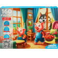 Пазлы  160 элементов Оживи мультфильм. Три поросенка П160-3545