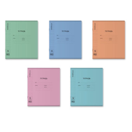 Тетрадь  12 листов линейка ErichKrause Классика Coverpro Matt Dream, пластиковая обложка, ассорти 64756