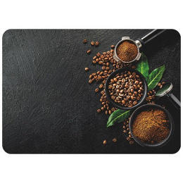 Салфетка сервировочная пластиковая прямоугольная 40х28см Кофе Рыжий кот PPM-03/312358