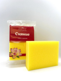 Губка для тела банная Сияние 13х10х4см Pride ГБ005