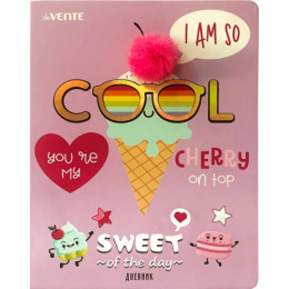 Дневник универсальный твердая обложка Devente Sweet, обложка из искусственной кожи 2020129