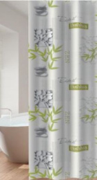 Штора для ванной полиэстер 180х180см 12 колец Gini AC-14-01