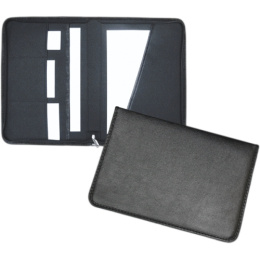 Папка деловая А4 Attomex Vesta искусственная кожа, на молнии, черный 1040507