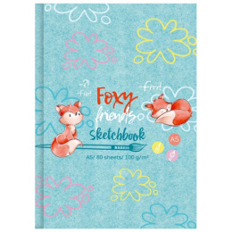 Тетрадь  80 листов скетчбук BG Foxy Sketch, твердый переплет С5т80_лм_вл 9646
