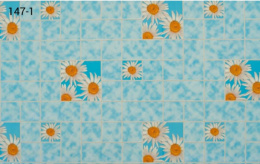 Клеенка столовая на нетканой основе ТВ 1,30х25м голубой Колорит 147/1