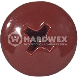 Саморез с п/ш острый 4,2/13 RAL 3009 (оксид красный) 284-42133009