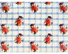 Клеенка столовая на тканевой основе ТВ 1,30х25м синий Колорит 437/11