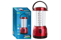 Фонарь кемпинговый на батарейках светодиодный 30LED, бордо (R20х3) Camelion LED5625