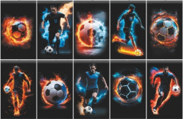 Блокнот А6  30 листов Lamark Крутой футбол, скоба 128/03003922  NB0257