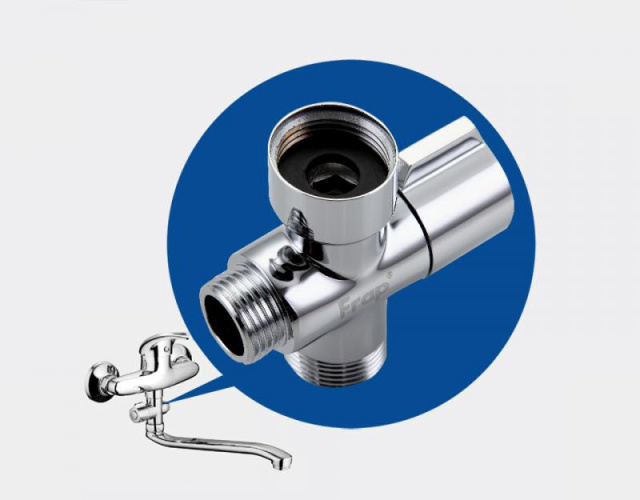 Переключатель Frap FBBB-2 (дивертор-кран-букса) Frap 35223