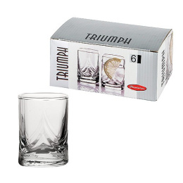 Набор стопок стеклянных Triumph 6шт. 60мл, в п/у Pasabahce Бор 41600