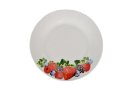 Тарелка фарфоровая мелкая 230мм Сочные ягоды Lavenir т9-7682#