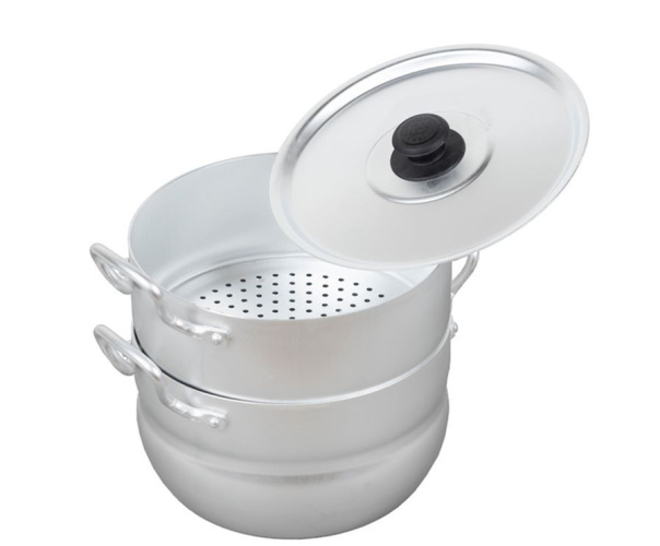 Кастрюля-пароварка алюминиевая 2,5л Калитва 14425