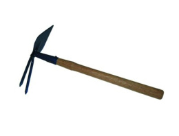 Мотыжка комбинированная 2 зуба + лепесток деревянная ручка Нижний Новгород МК-2-2м