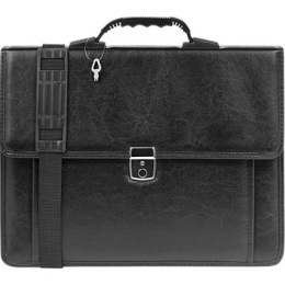 Портфель кожзам Devente Kingston, 3 отделения, черный 1060201