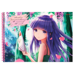 Альбом для рисования 40 листов Девочка с маской 40-4927