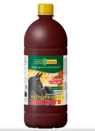 Жидкое удобрение Конский навоз экстракт 1л универсальное органическое Долина Плодородия